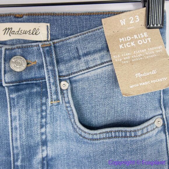 NEW Madewell‎ Kick Out Crop Jeans in Mather Wash, 23 - Picture 8 of 16